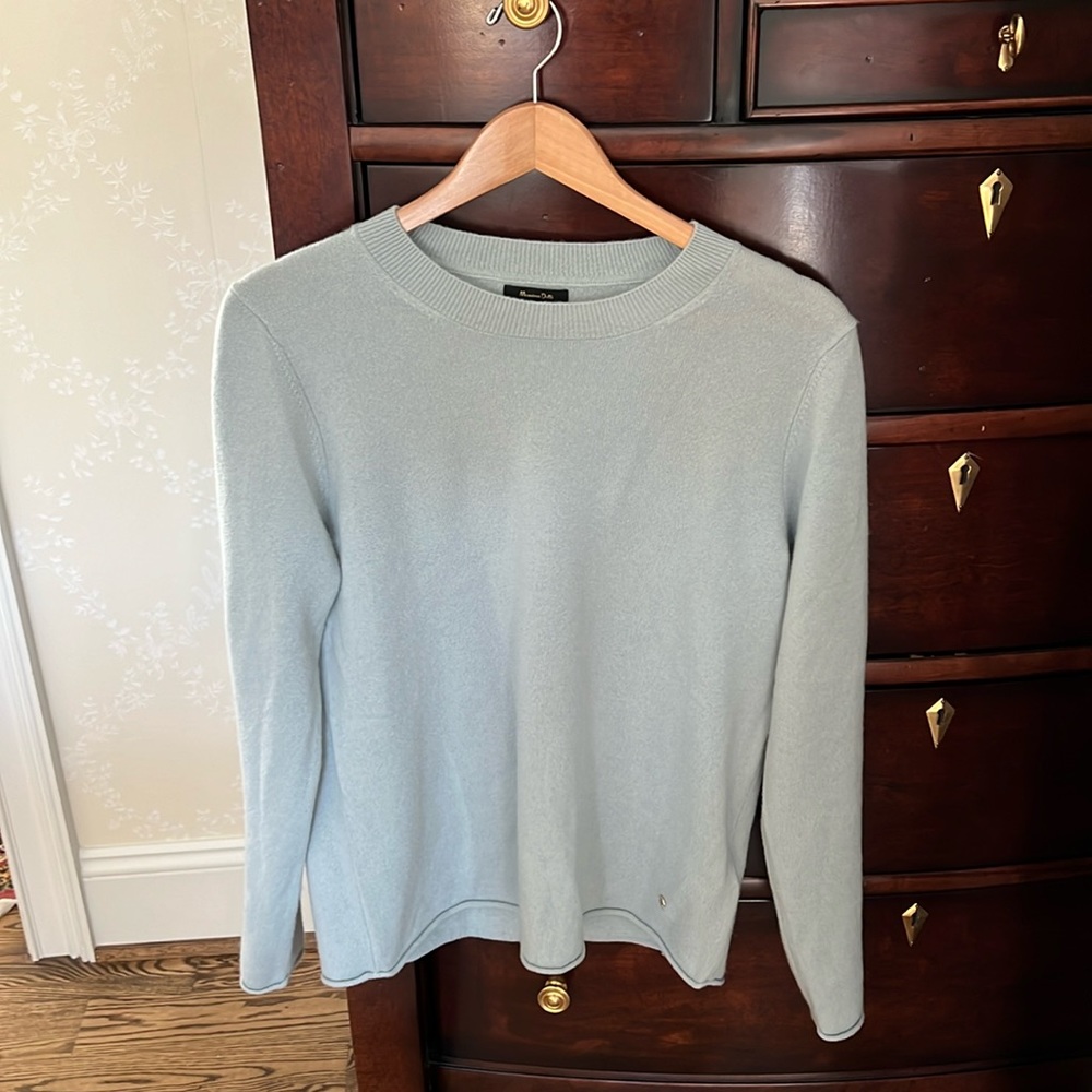 Aquamarine Massimo Dutti cashmere sweater